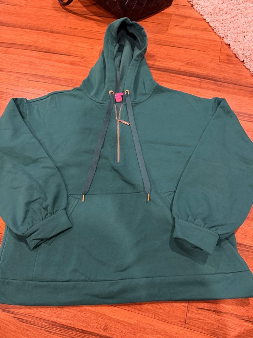 Lilly Pulitzer Hooded Midzip Sweatshirt - Green Size Medium